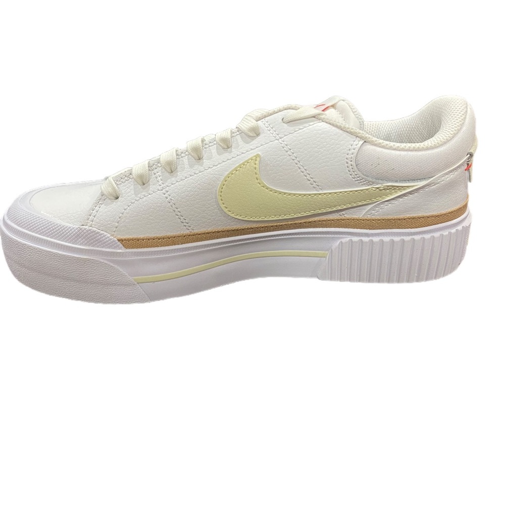 Nike Women's White and Tan Sneakers